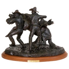 "1915 Saddle Bronc" Bronze by Robert Scriver