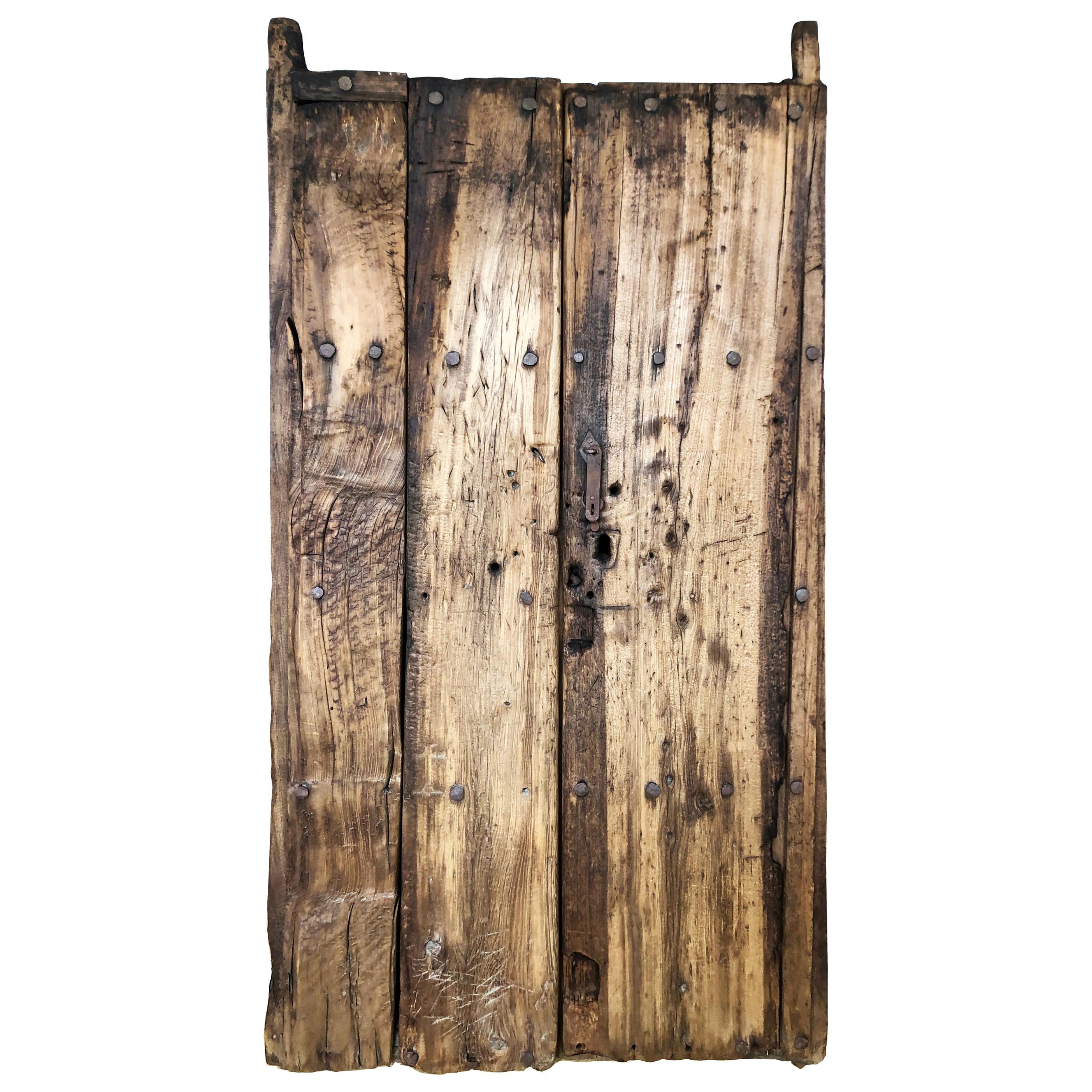 19th Century Sabino Wood Door Found in Western México