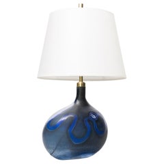 Michael Bang Asymmetrical Glass Table Lamp for Holmegaard