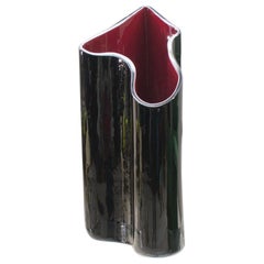 Timo Sarpaneva "Kelo" Murano Glass Umbrella Stand or Vase, Venini, Italy, 1988