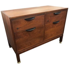 Jens Risom Midcentury Four-Drawer Filing Cabinet Chest 