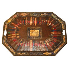 Rare Cuban Cigar Band Collection Tray by Holly Lueders for Frank McIntosh