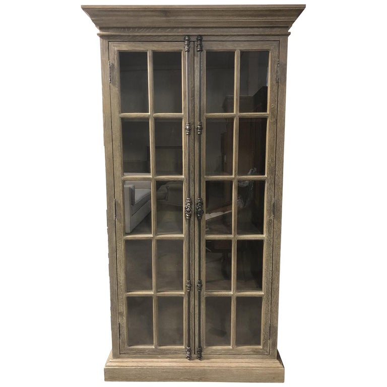 Restoration hardware curio cabinet outlet