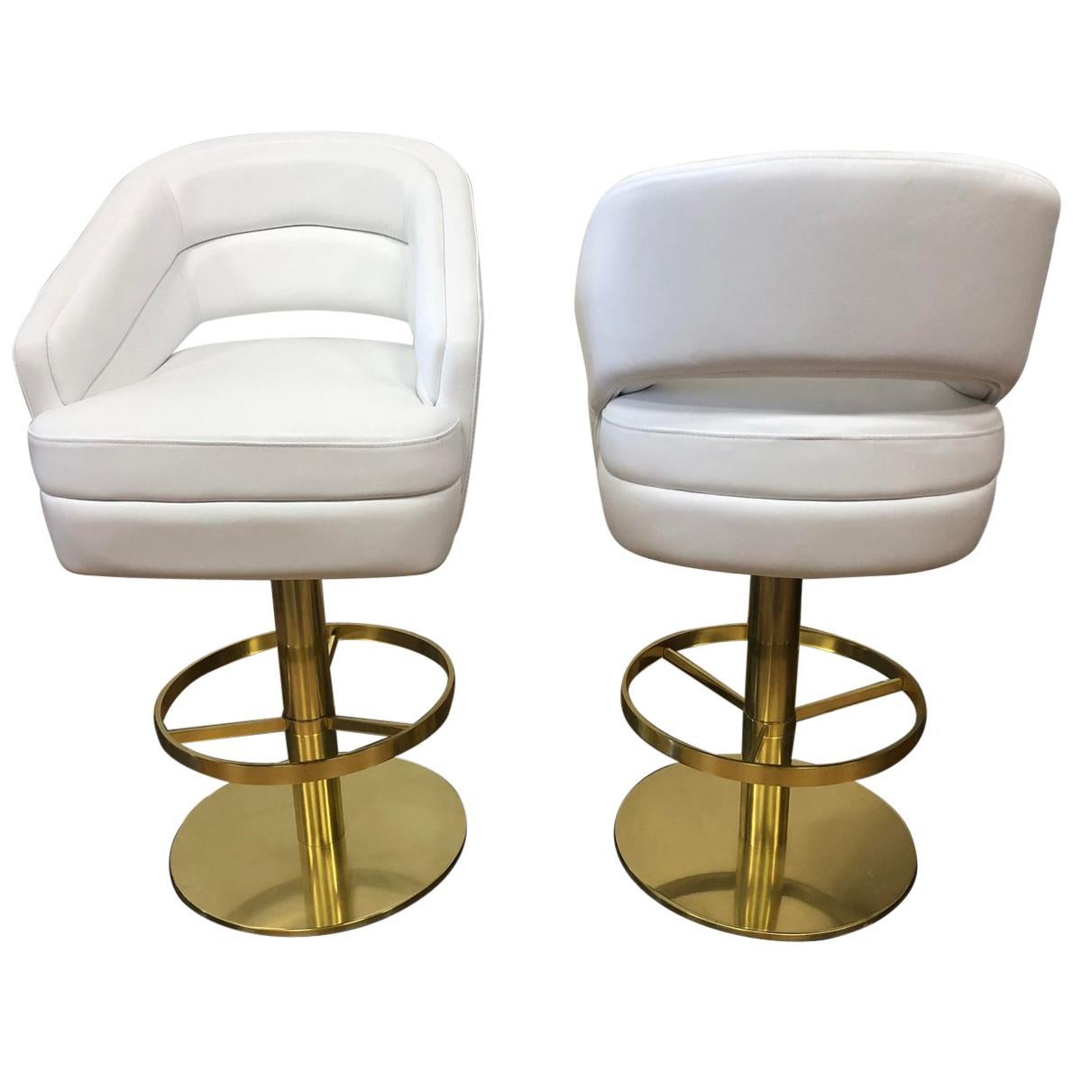 Pair of New Russel Barstools by Essential Homes For Sale