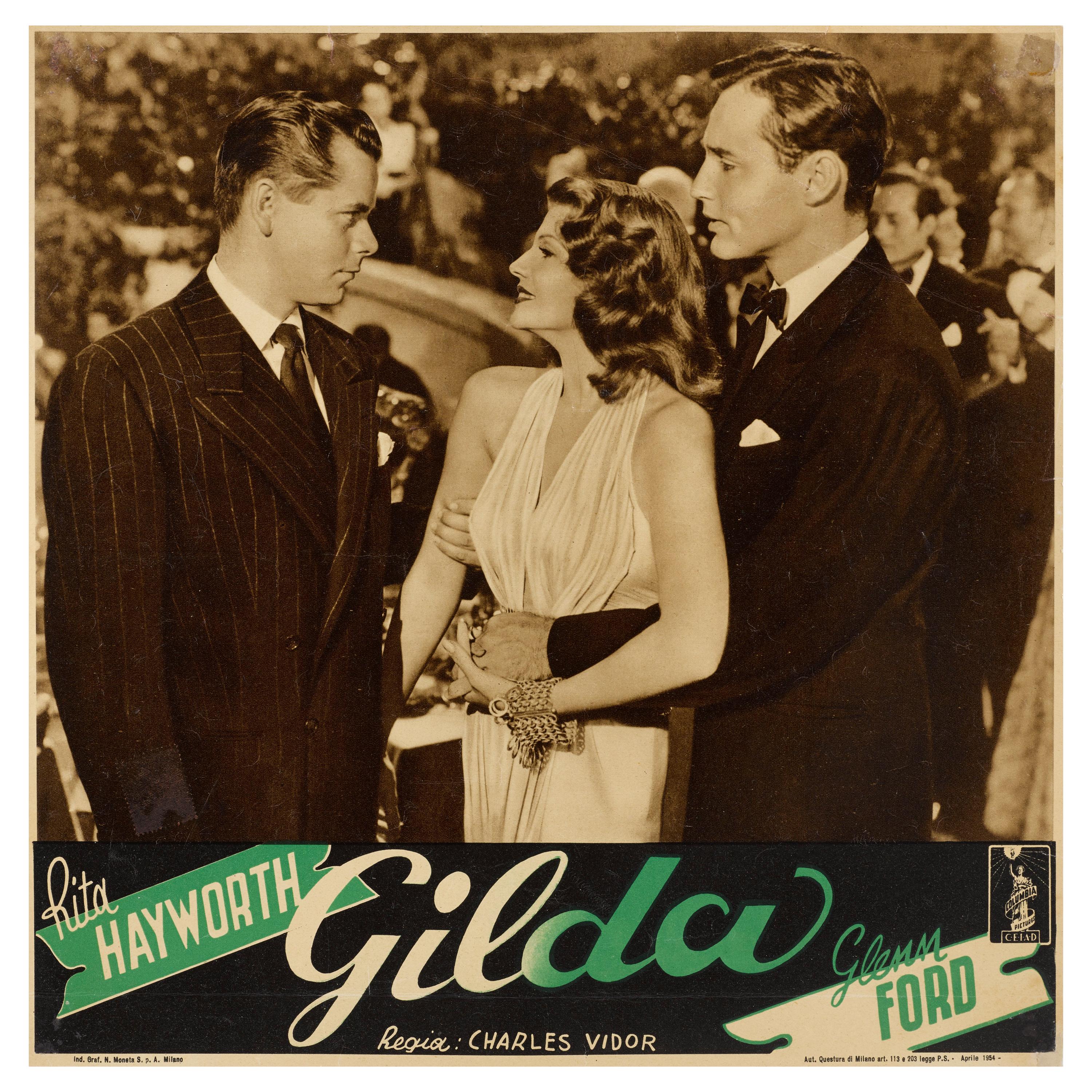 Affiche d'origine du film italien Gilda en vente