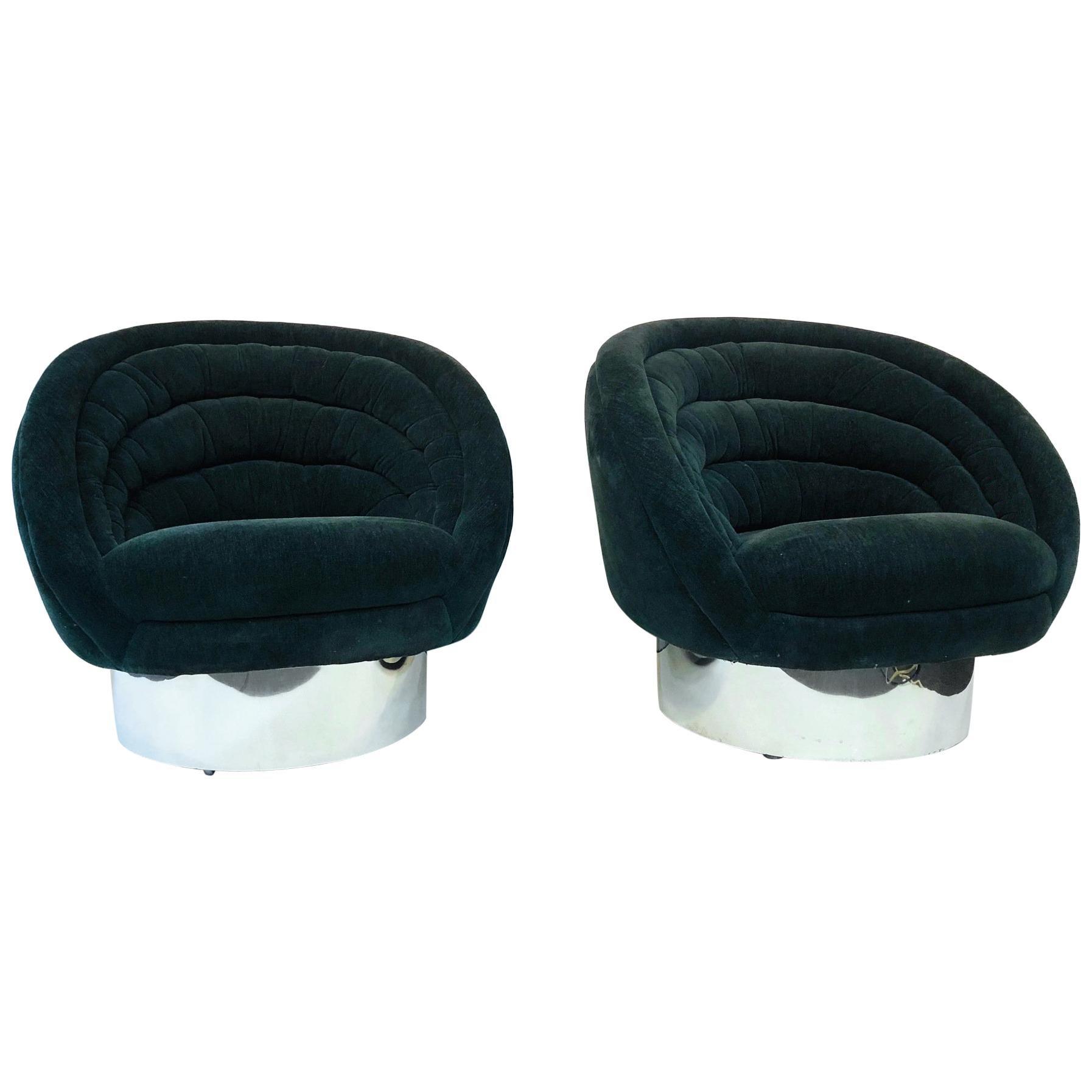 Vladimir Kagan Modern Lounge Chairs