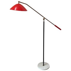 Italian Articulated Floor Lamp by Stilnovo