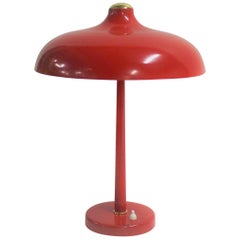 Midcentury Red Desk Lamp, 1950s