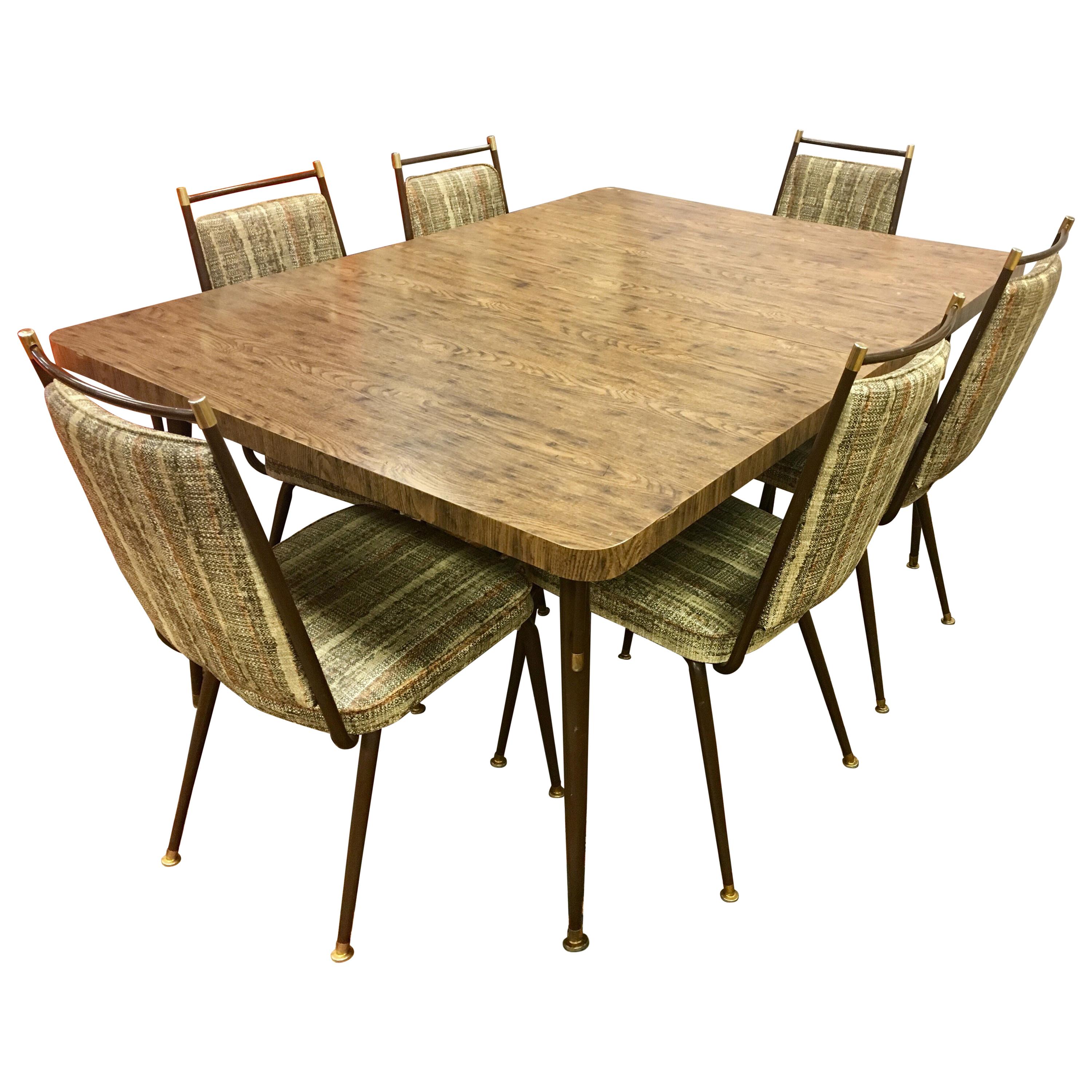 Daystrom Mid-Century Modern Kitchen Dining Set Table Chairs