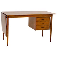 Danish Walnut Desk with Extension, Arne Vodder