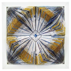 Cerere 2018, One-Off Mixed-Media on Wood Panel by Italian Artist Alberto Fusco