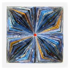 Naiads 2018, One-Off Mixed-Media on Wood Panel by Italian Artist Alberto Fusco