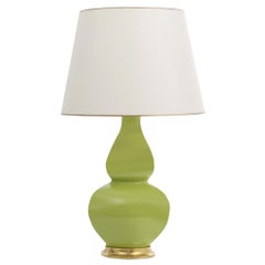 Christopher Spitzmiller Aurora lampe de table en porcelaine vert pâle