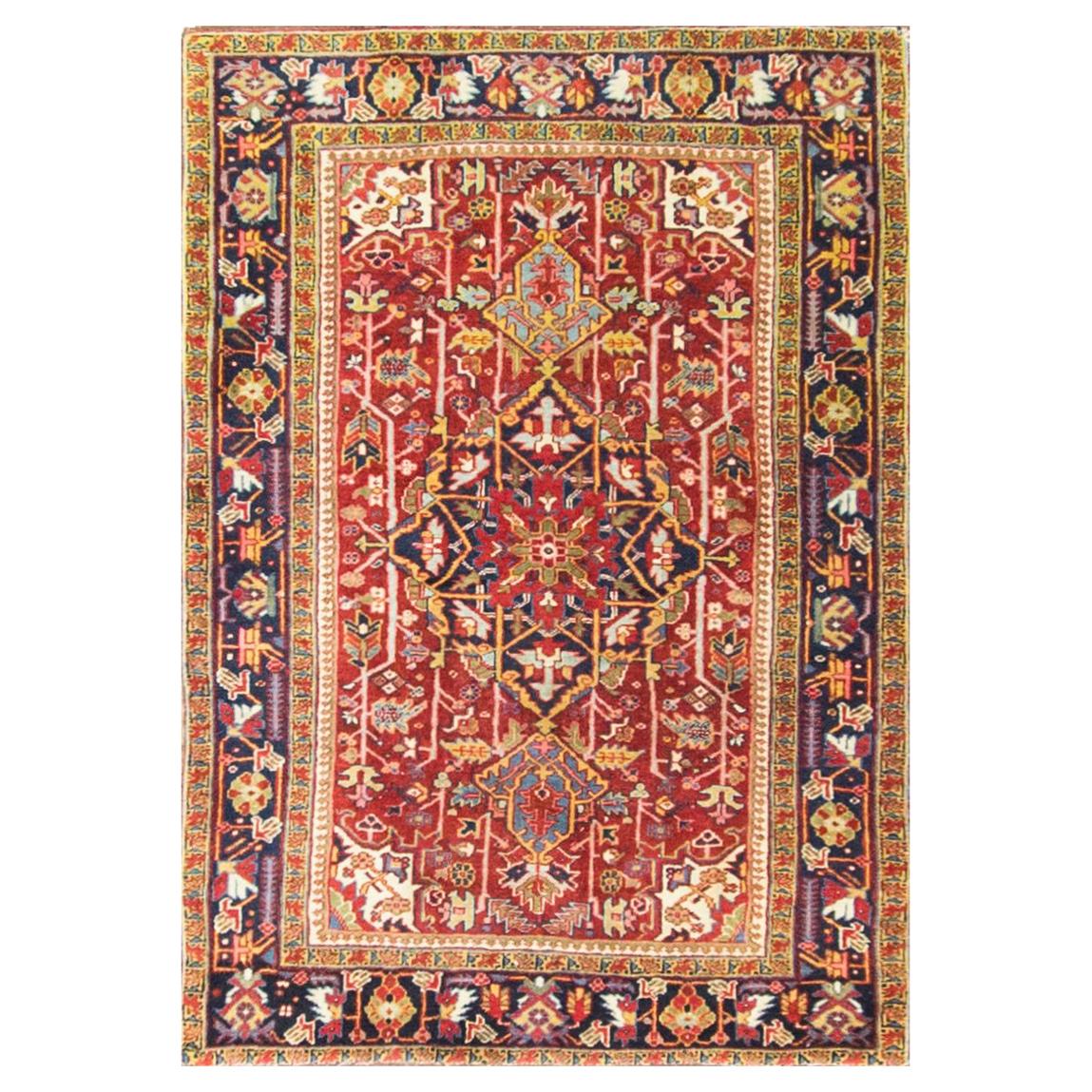 Antique Persian Heriz, 3'7" x 5'