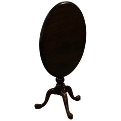 Vintage Queen Anne Style Mahogany Birdcage Tilt Top Table, 20th Century