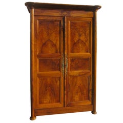 Biedermeier Hall Cabinet Walnut, circa 1830