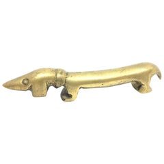 "Noodle" the Dachshund Dog Bottle Opener Bosse Vienna Austria, 1950s, Midcentury