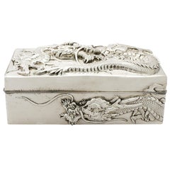 Antique Chinese Export Silver Box