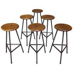 Handcrafted Industrial Bar Stools