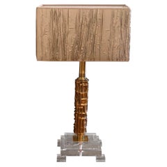 20th Century Italian Bronze Table Lamp - Vintage OfficeLight by Luciano Frigerio