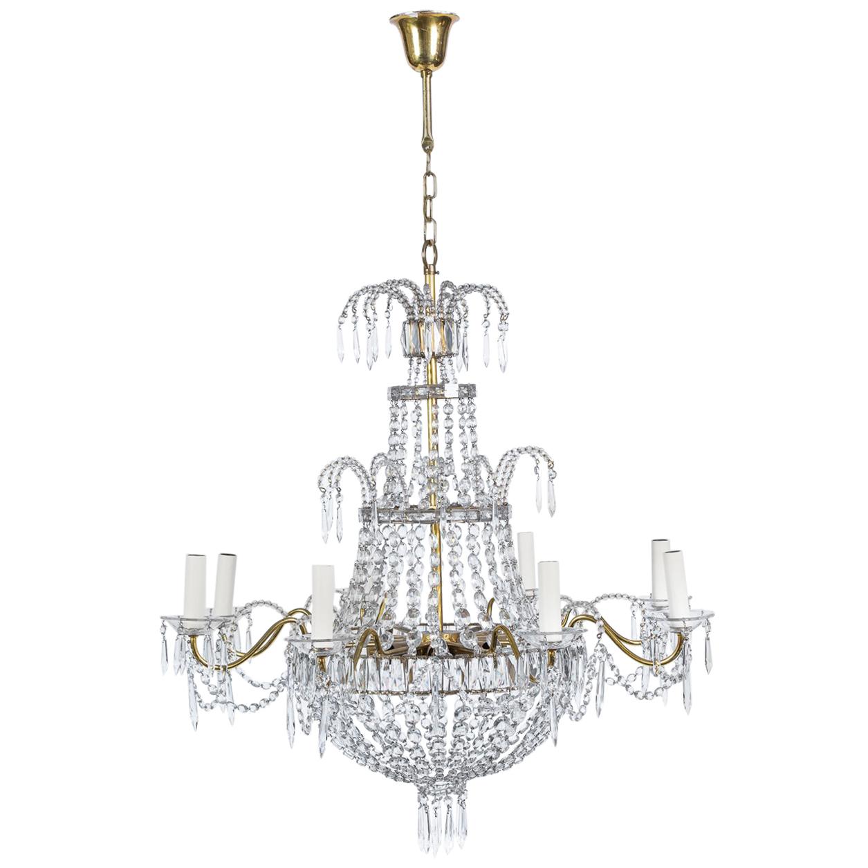 Marie Therese Style Crystal Chandelier For Sale at 1stDibs