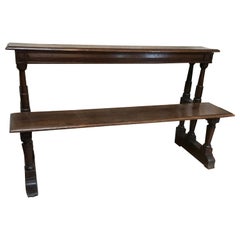 Antique 17th Century Pew Church Bench Oak