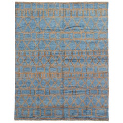 New Contemporary Moroccan Area Rug with Postmodern Style and Memphis Design