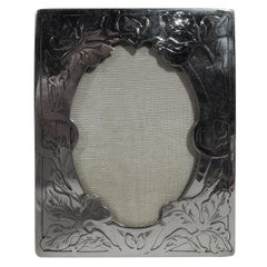 American Art Nouveau Sterling Silver Picture Frame by International