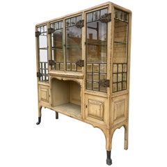 Antique Stunning Beveled Glass Cabinet/Etagere 