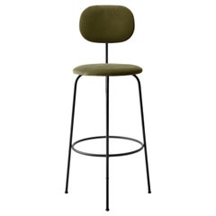 Afteroom Bar Chair Plus, Black Legs, City Velvet CA7832/031 'Earth' Seat & Back