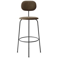 Afteroom Bar Chair Plus, Black Legs, City Velvet CA7832/078 'Grey'