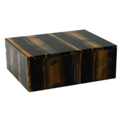 Tiger's Eye Semi-Precious Stone Box