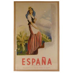 Canary Islands Poster by Josep Morell, 1940s