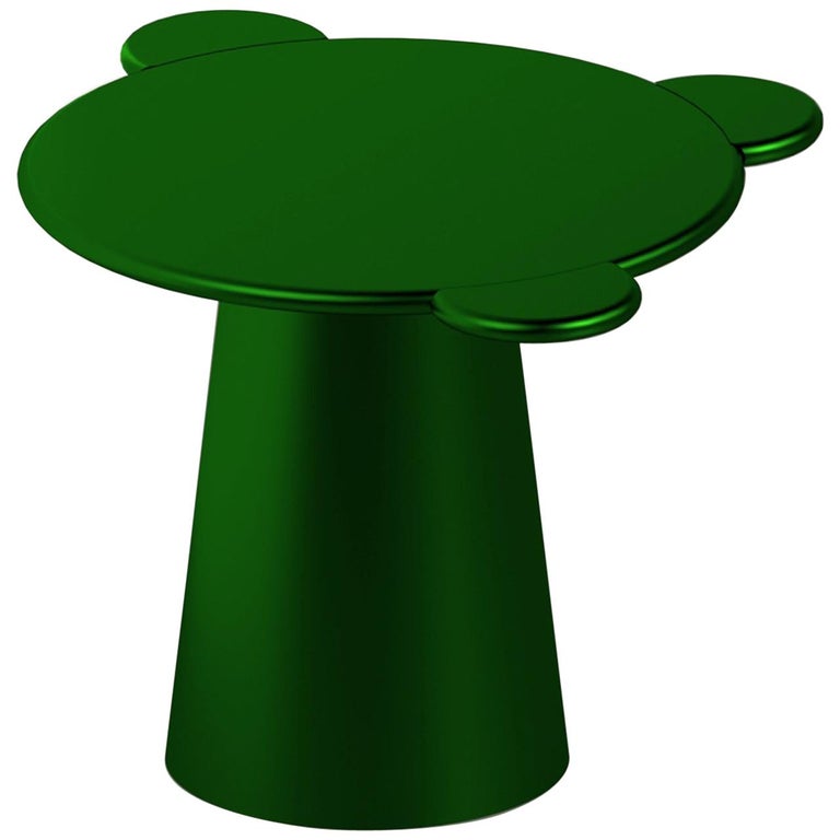 Contemporary Coffee Table Green Donald Lacquered Wood by Chapel