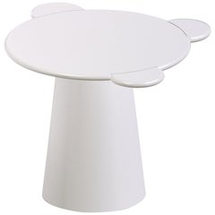 Contemporary Coffee Table White Donald Wood by Chapel Petrassi