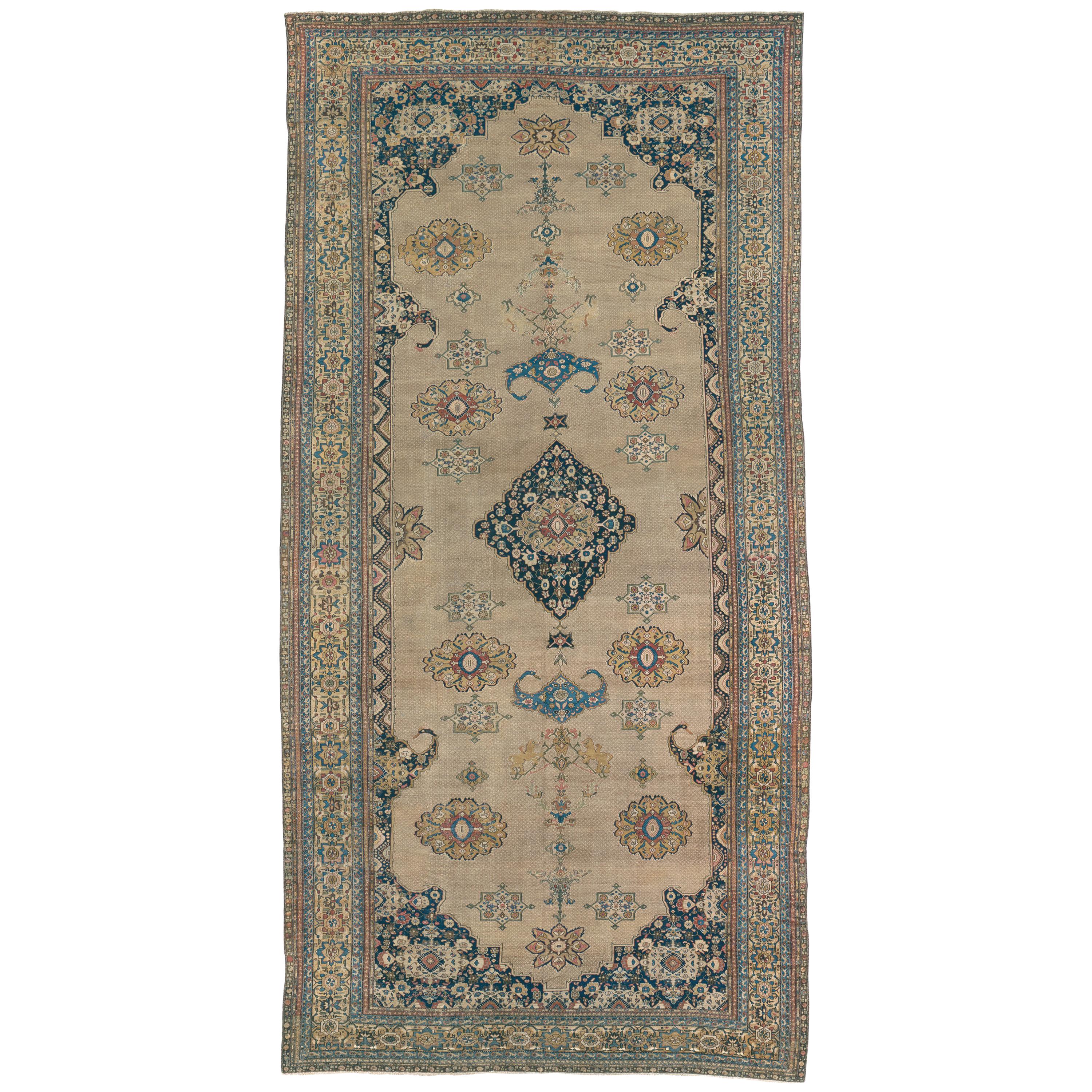 Antiker persischer Kamel- Hamedan-Teppich