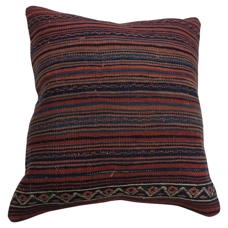Large Striped Vintage Kilim Pillow For Sale At 1stdibs