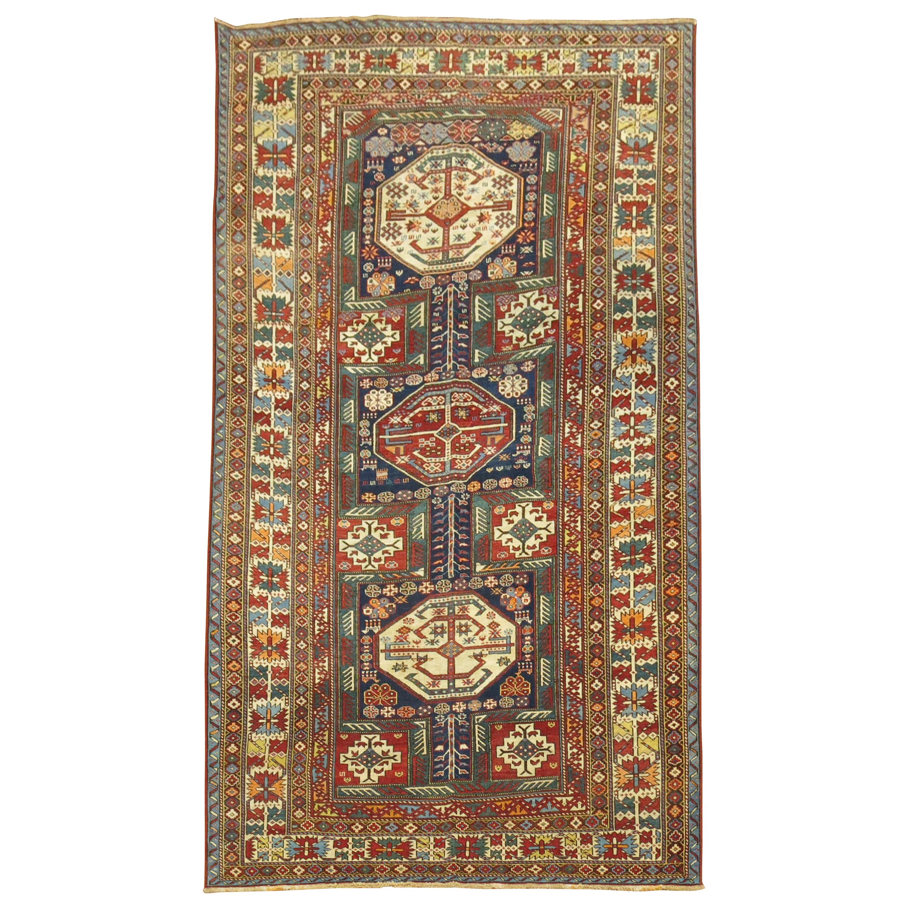 Zabihi Collection 19th CenturyTribal Antique Shirvan Rug