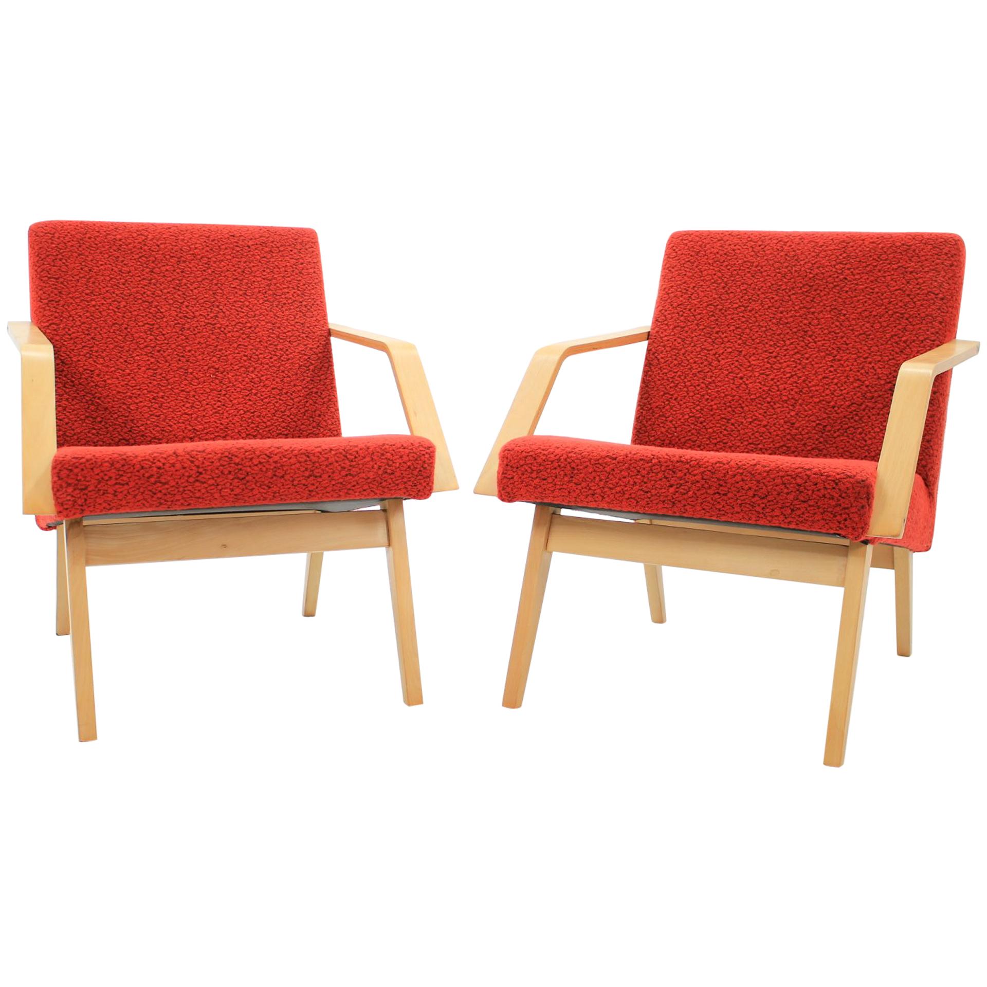 Set of Two Lounge Chair by Expo 58 Brusel, 1958's