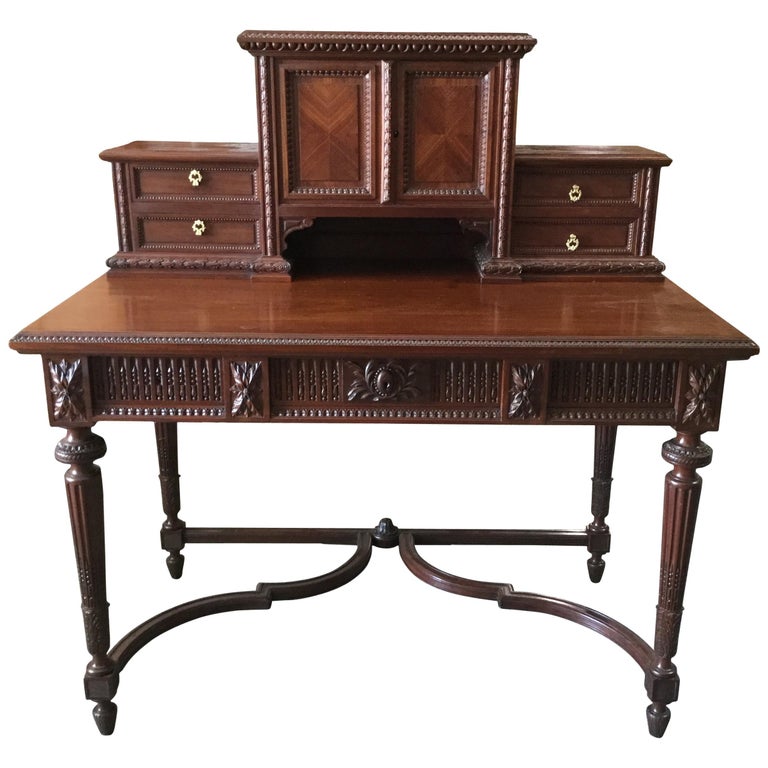 Incredibly Beautiful French Louis XVI Style Desk For Sale at 1stDibs