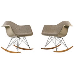 Rocking Chairs by Charles Eames for Herman Miller with Alexander Girard Textile