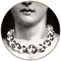 Fornasetti Rosenthal Porzellanteller, Temi e Variazioni, Themes and Variations