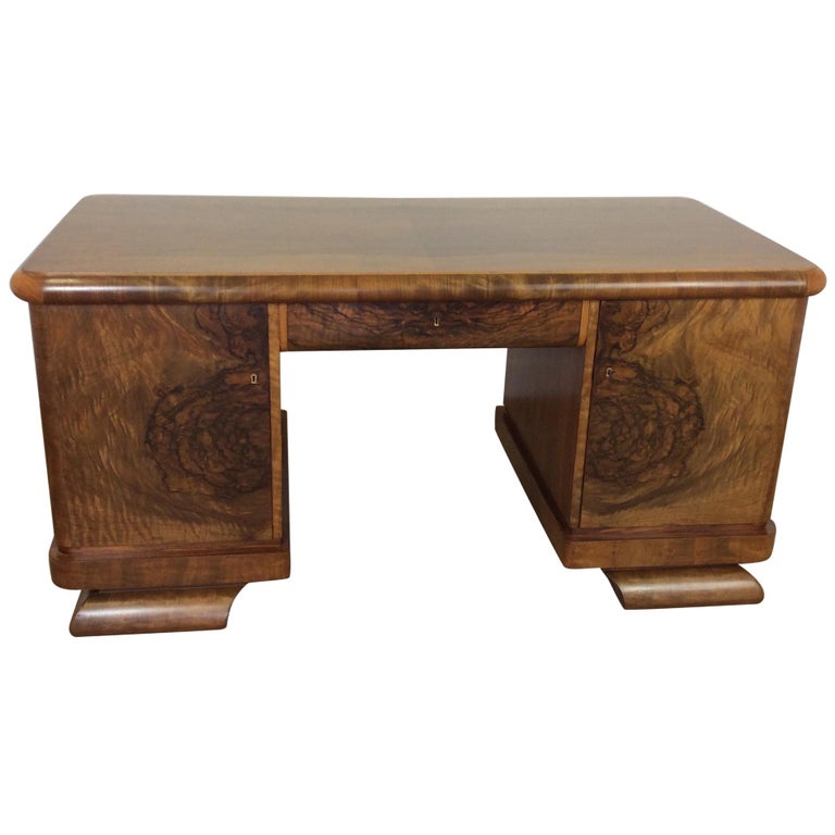 Art Deco Desk By Jindrich Halabala For Sale At 1stdibs
