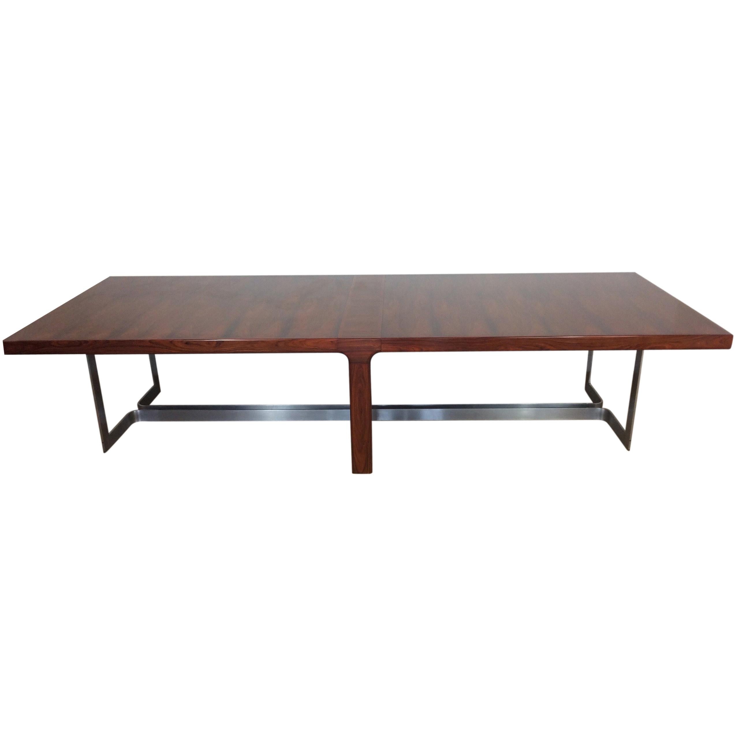 Midcentury Rosewood Conference Table For Sale