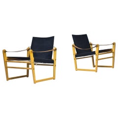 Pair of Scandinavian Modern "Cikada" Easy Chairs by Bengt Ruda, Sweden, 1960s