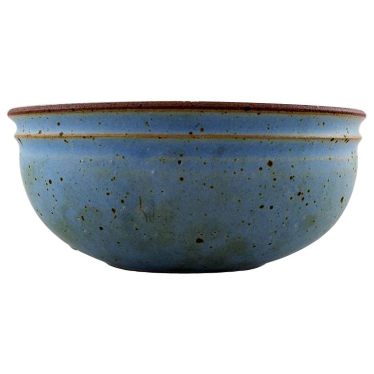 Helle Alpass, Large Bowl of Glazed Stoneware, 1960s-1970s