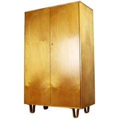 KB03 Birch Series Cabinet by Cees Braakman for UMS Pastoe, 1950s Yellow Blonde