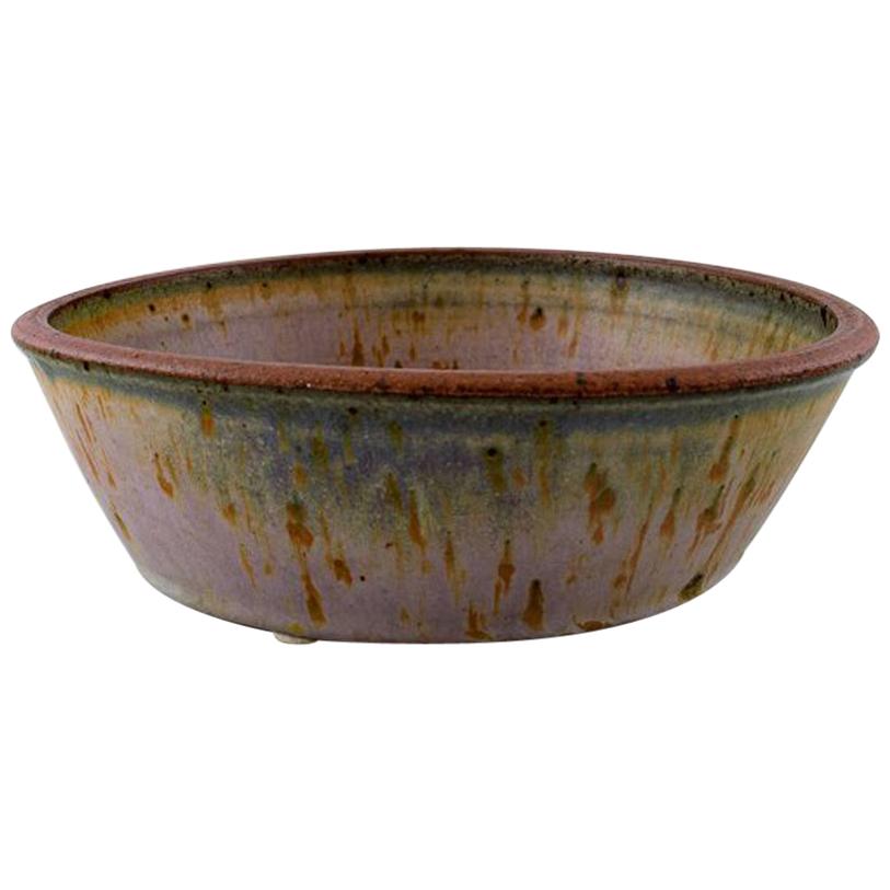 Helle Alpass '1932-2000', Large Bowl of Glazed Stoneware