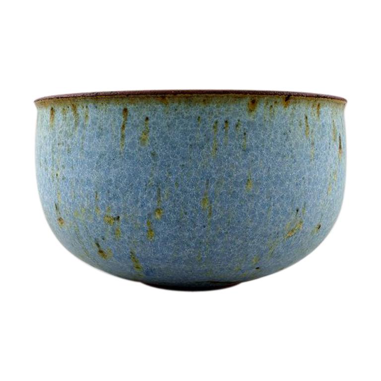 Helle Alpass '1932-2000', Large Bowl of Glazed Stoneware, 1960s-1970s