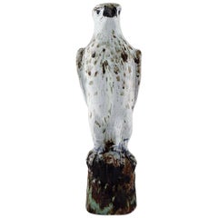 Vintage Gudmundur Mar Einarsson B. Middal 1895 D. 1963, Icelandic Falcon of Art Pottery